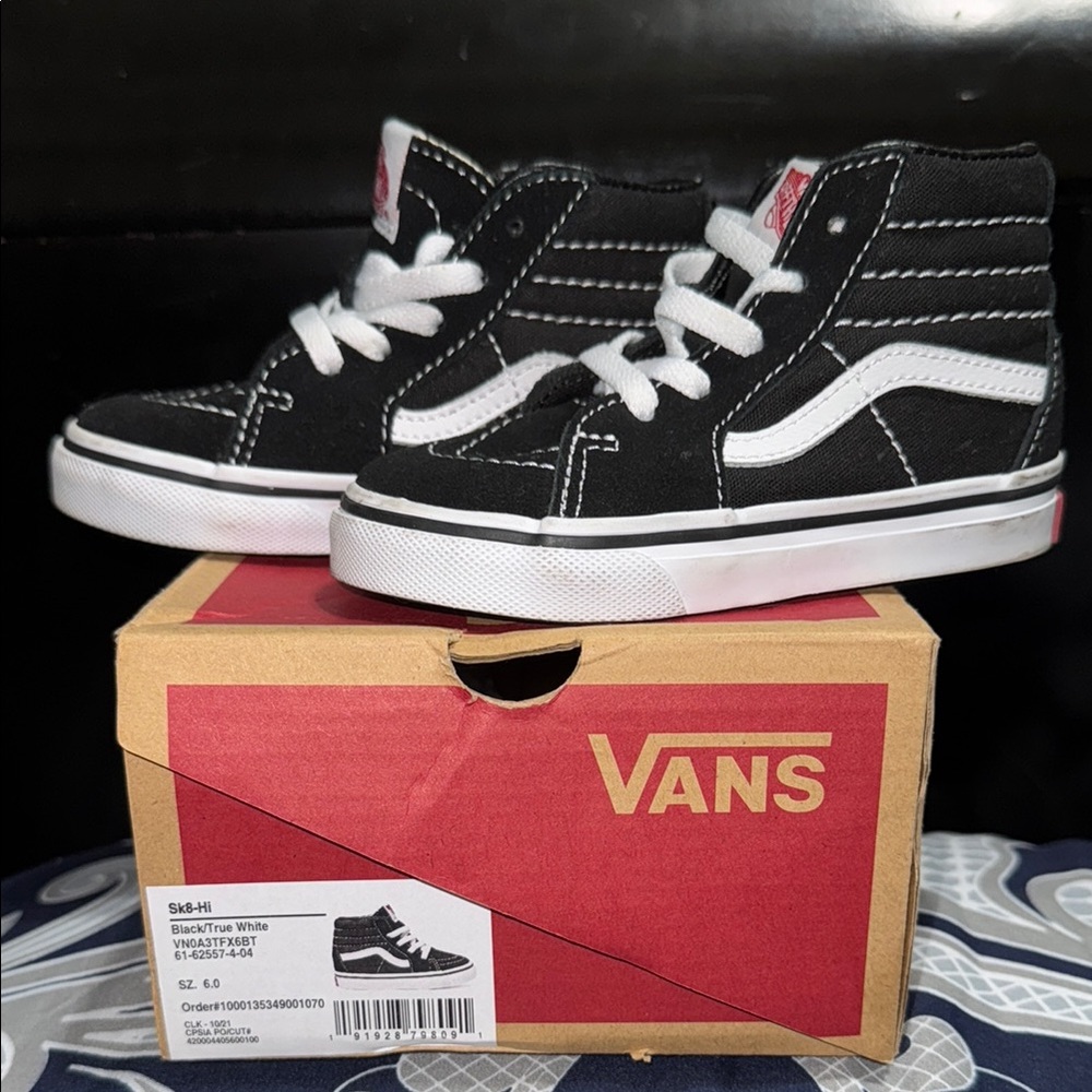 Vans Toddler Black High-Top Sneakers